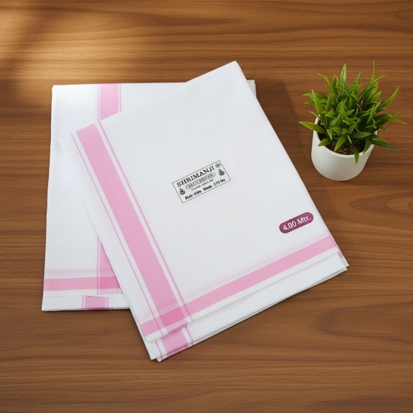 Picture of Baby Pink Border Gents Samayik Jod