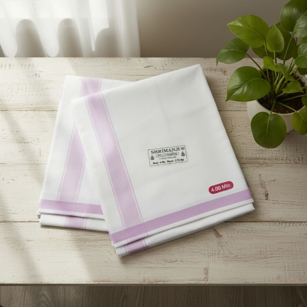 Picture of Purple Border Gents Samayik Jod