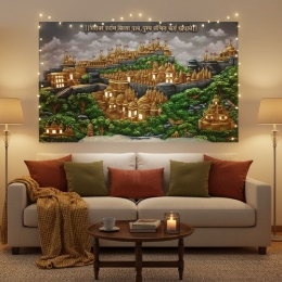 Show details for Shatrunjay Palitana Mahatirth Mural Picture of Shatrunjay Palitana Mahatirth Mural