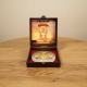 Picture of Deluxe Parshwanath/Mahaveer Bhagwan With Siddhachakra Brown Deluxe Box/Peti (Size - 3.5 x 3.5 inch)