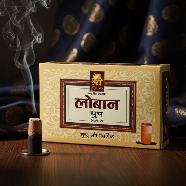 Picture of Shreedhan Pure And Natural Loban Dhoop Sticks With Holder Stand