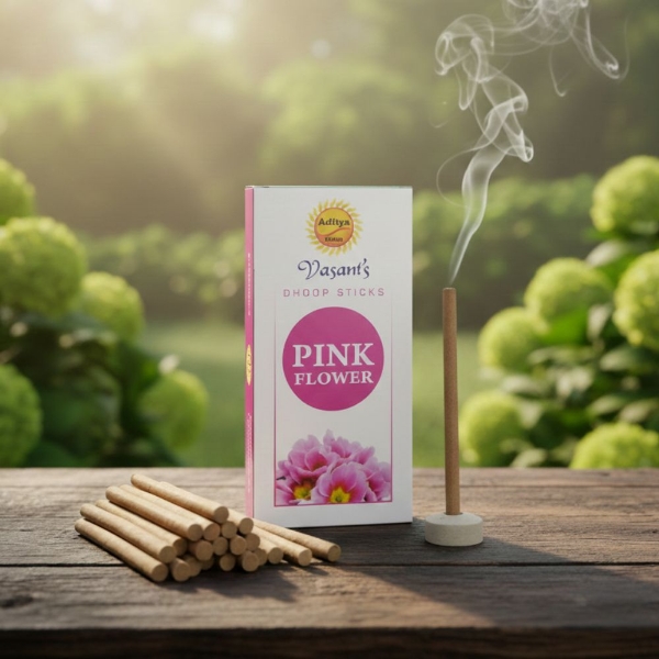 Picture of Pink Flower Dhoop Sticks