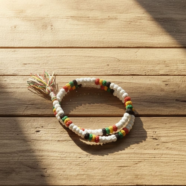 Picture of Anchor Suttar  Panch Pad Colour Mala (108 Manka)