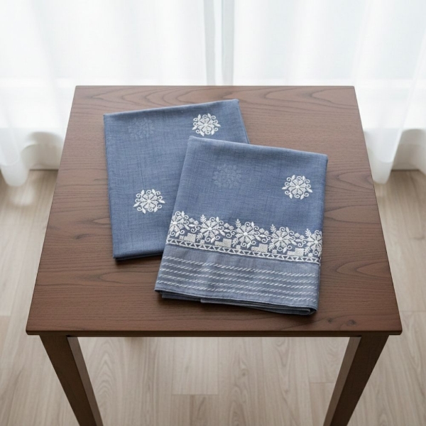 Picture of Colour Border Work Pooja Jod