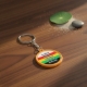 Picture of PVC Keychain With Navkar Mantra And Jain Emblem
