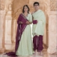 Picture of Deep Magenta Couple Pooja Jod
