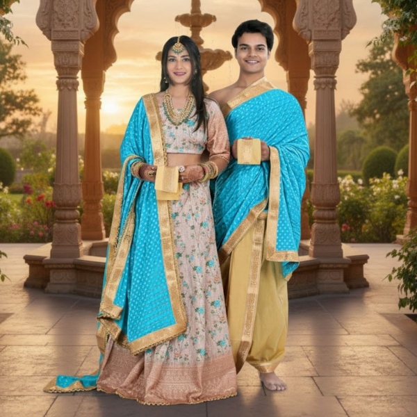 Picture of Couple Pooja Set