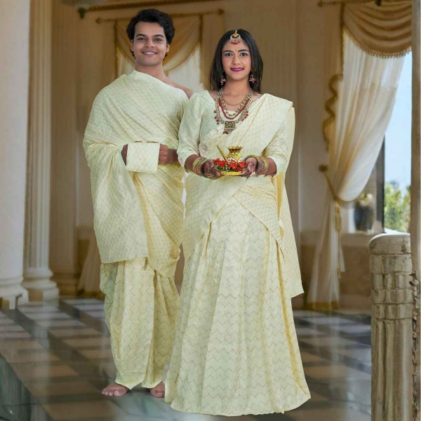 Picture of Couple Pooja Set