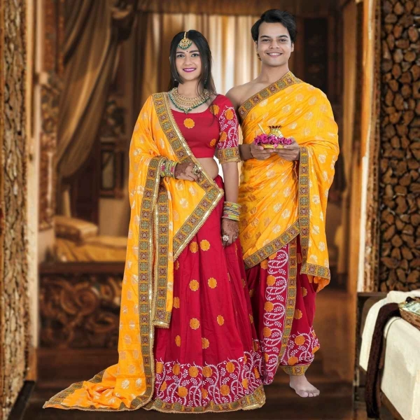 Picture of Couple Pooja Set