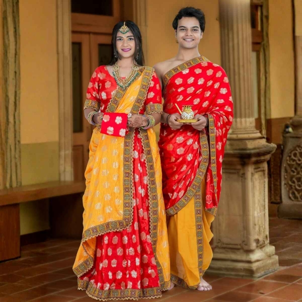 Picture of Couple Pooja Set