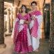 Picture of White-Pink Couple Pooja Jod