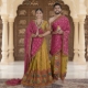 Picture of Pink-Mustard couple pooja jod