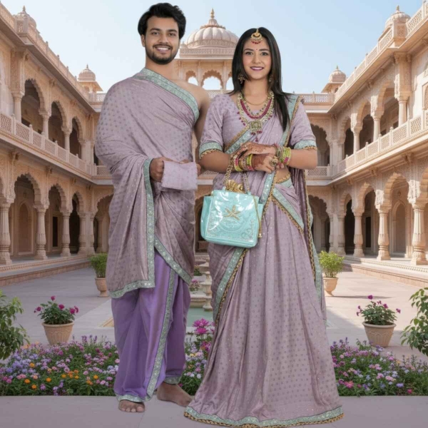 Picture of Lavender Couple Pooja Jod