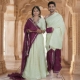 Picture of Deep Magenta Couple Pooja Jod