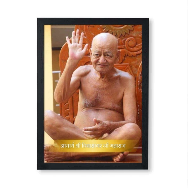 Picture of Acharya Shree Vidyasagar ji Maharajsahab Frame (Size - 8 x 6 inches)