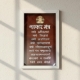 Picture of Wooden Engraved Navkar Mantra Frame