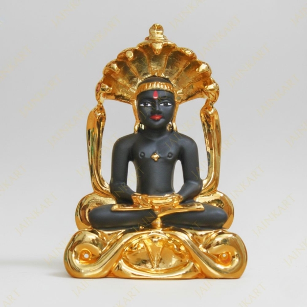 Picture of Gold Plated Parasnath Bhagwan Idol (Size - 5 inches)