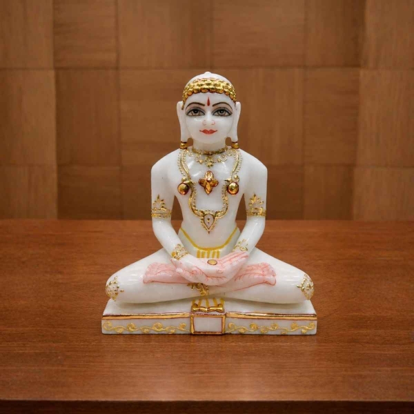 Picture of Mahavir Swami Marble Idol (Size - 7 inches)