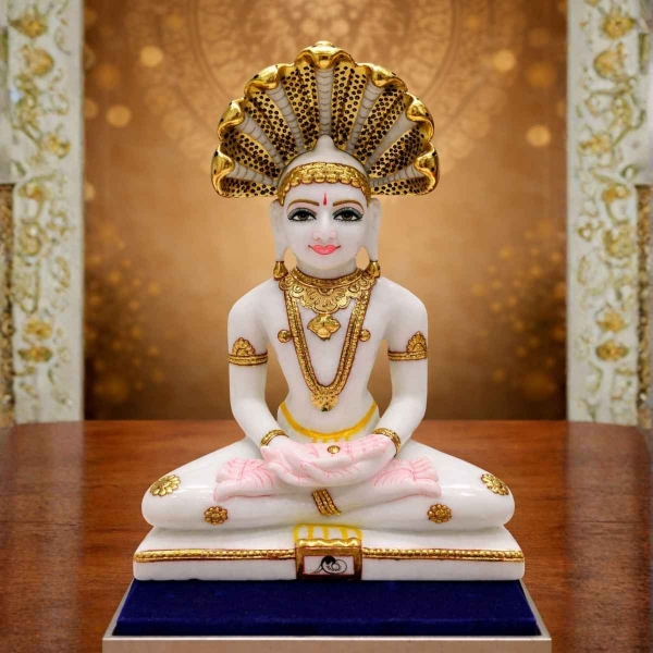 Picture of Parshwanath Bhagwan Marle Idol (Size -11 inches)