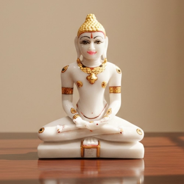 Picture of Padmaprabhu Bhagwan Idol (Size - 11 inches)