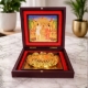 Picture of Deluxe Brown Varshitap Parna Box With Charan Paduka (Size - 4 x 4 inches)