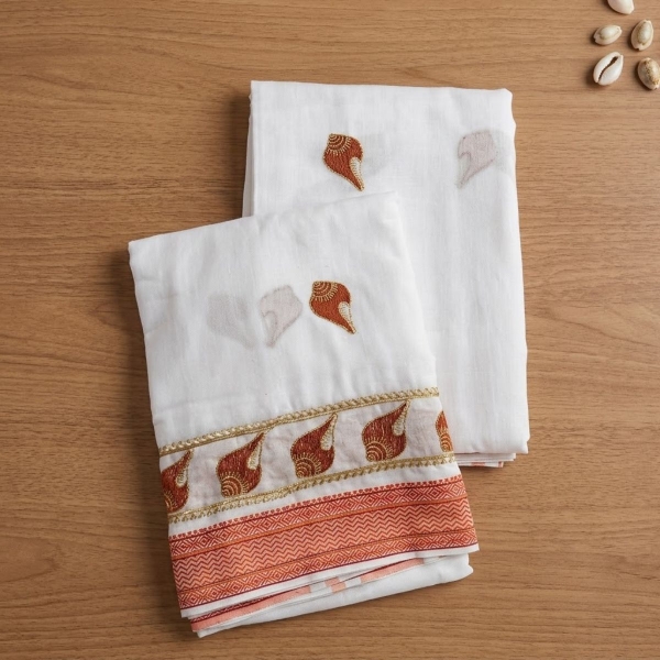 Picture of Cotton Premium Embroidery Pooja Jod