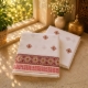 Picture of White Colour Pooja Jod With Embroidery Work