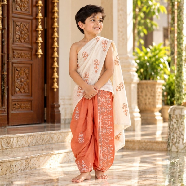 Picture of Kids Pooja Jod - Size 34 no.